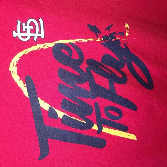 St. Louis Cardinals 'Time to Fly' V-Neck T-Shirt - Size Medium - Picture 2 of 4